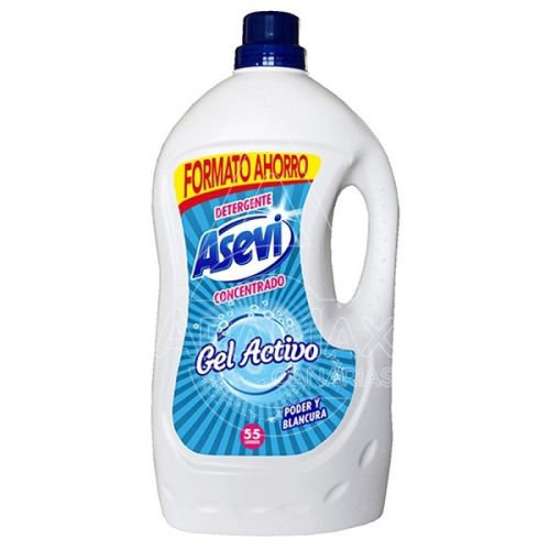 DETERGENTE LIQUIDO LAVANDERÍA ASEVI GEL ACTIVO 3L