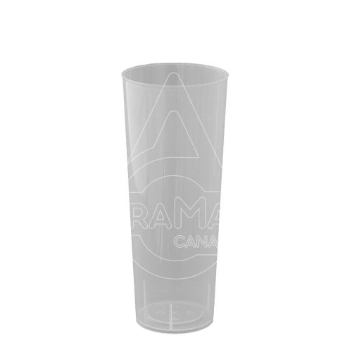 VASO TUBO ECO PP REUTILIZABLE 300CC 500 UNID   C/5