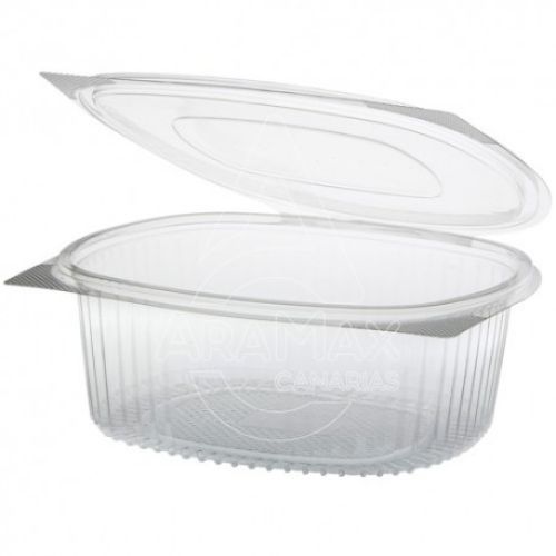 ENVASE PP 250CC OVAL TAPA BISAGRA 125x95x45MM  100