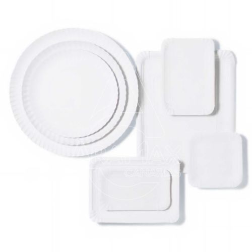 50 4101 platos para reposteria pasteleria blancos y oro aramax canarias