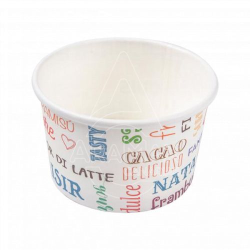TARRINA HELADO BLANCO 4OZ  120ML  D/75 200 UNID