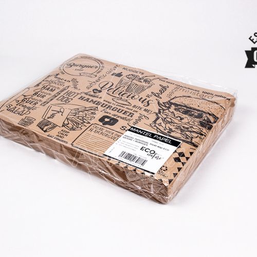 MANTELIN PAPEL 30x40 ECO NATU  DECO  BURGUER 1000