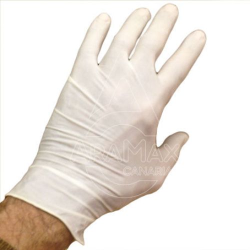 GUANTES DE LATEX NATURAL SIN POLVO T/S 1 UNID   C/
