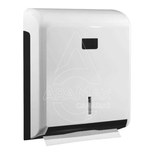 dispensador toalla secamanos profesional blanco