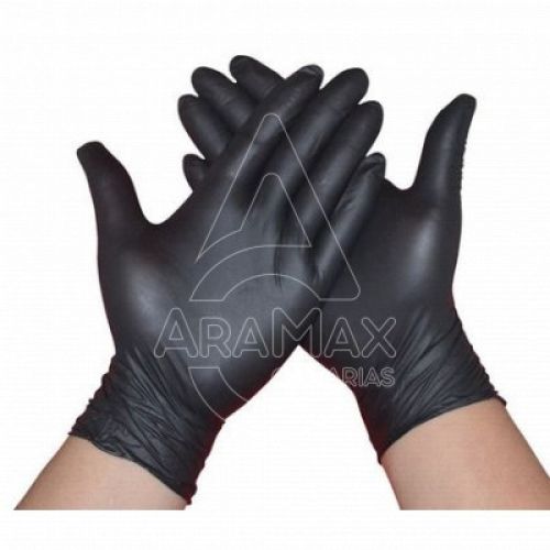 GUANTES NITRILO NEGRO EXTRA 6GRMS T/M 1 UNID    C/