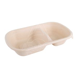10 382952 envases de 2 compartimentos de fibra de trigo aramax canarias