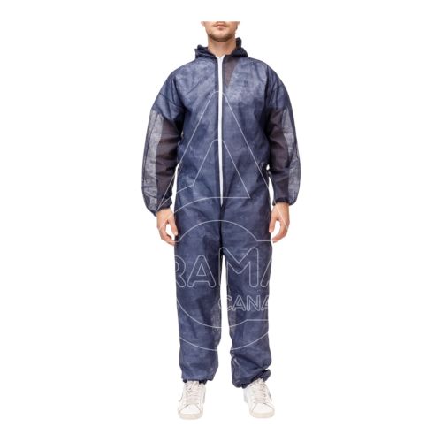 buzo polipropileno incluye capucha profesional industrias azul