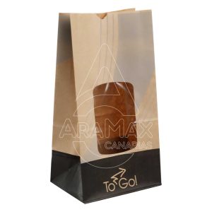 53 10560 bolsas kraft para pollos con ventana aramax canarias