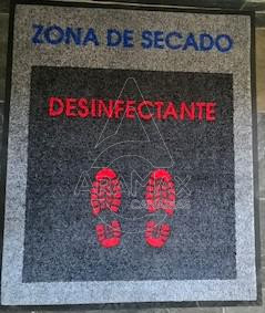 ALFOMBRA DESINFECCIÓN 60x80CM  LOGO DESINFECCIÓN Y