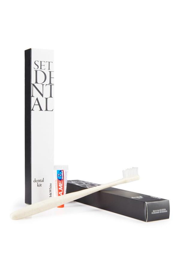 AMENITIE SET DENTAL ECOFRIENDLY  B&WHITE 500 UNID