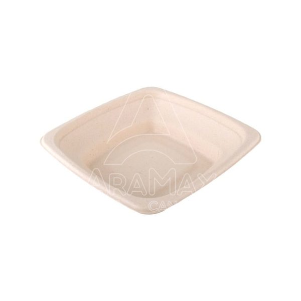 BOWL CUAD  FIBRA DE TRIGO 460ML  180x180x40MM  75
