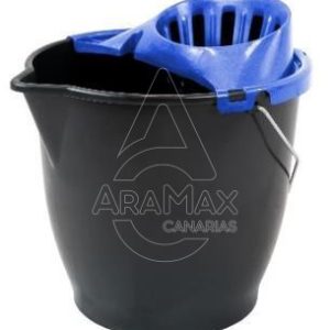 CUBO 13L  CON ESCURRIDOR AZUL ASA METÁLICA UNID   
