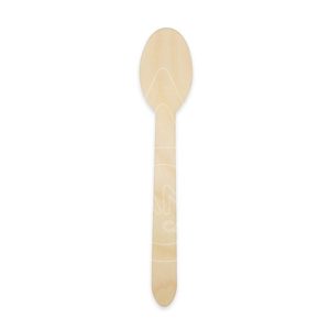 CUCHARA MADERA BIODEGRADABLE 160MM 100 UNID  C/200
