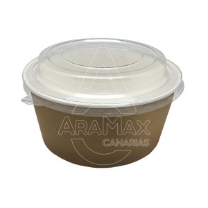 ENSALADERA COMBO KRAFT TAPA 750ML D/145 100 UNID  