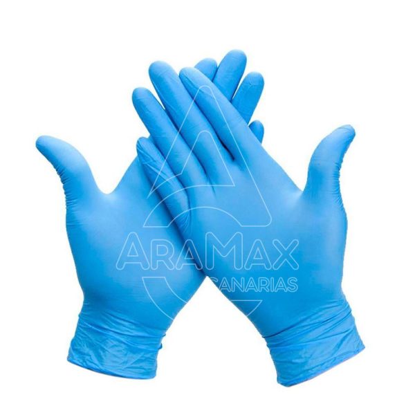 GUANTES NITRILO AZUL SENSITIVE  3 6GRMS T/S 1 UNID