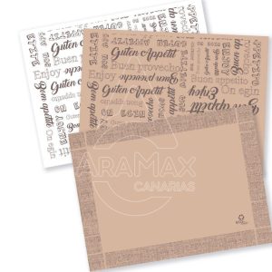 MANTELIN PAPEL BLANCO GOFRADO ENJOY 30x40CM  1000 