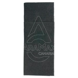 SERVILLETA CANGURITO NEGRO AIRLAID COTTON 33x40CM 