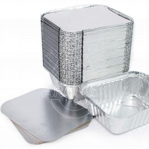 TAPA ENVASE ALUMINIO 470CC 113x139 5MM 100 UNID   
