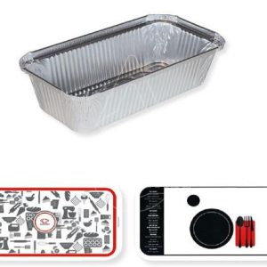 TAPA ENVASE ALUMINIO PLUMCAKE 1000CC 120 UNID   C/