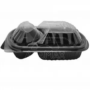 envases pp microondas 1026ml 2 compartimentos